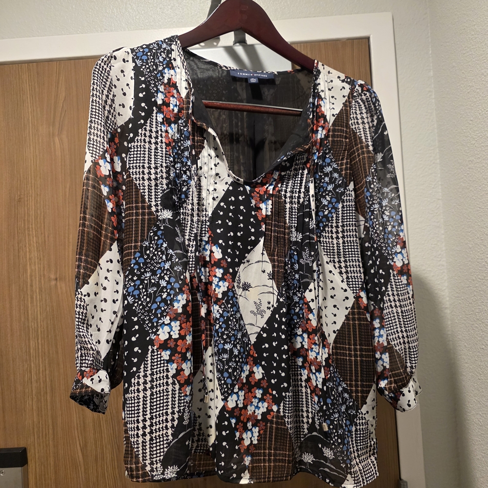 Tommy Hilfiger Multicolor Patchwork Blouse